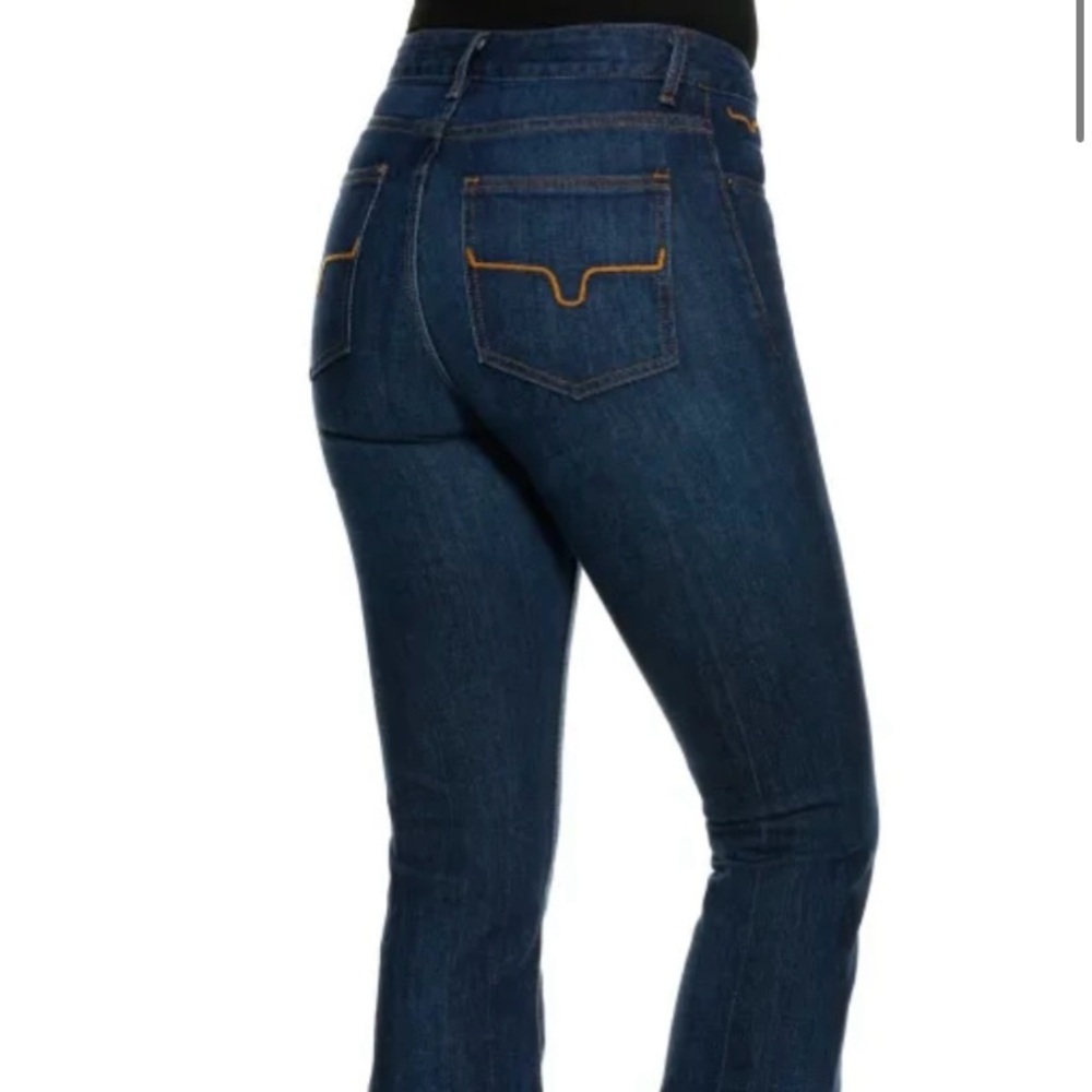 Kimes Ranch Jennifer Dark Wash Super Flare Jeans